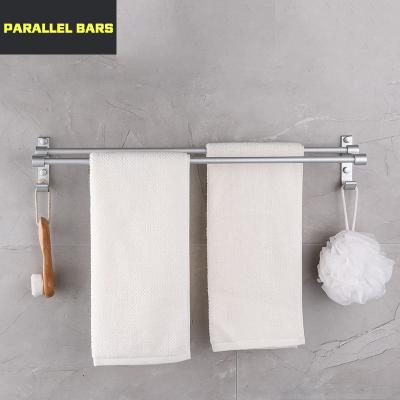 China Bathroom Contemporary Wall Mounted Aluminum Hanging Towel Rack for sale