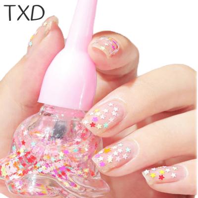 China NAIL Fairy's Gift Water-Based Nail Polish Can Be Tear Off No Baking Color Durable Glitter Quick-Drying Non-Toxic Nail Polish for sale