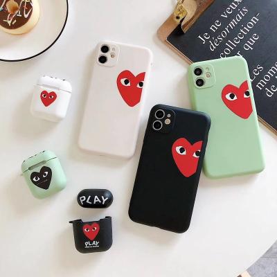 China Easy to install and remove little love tide brand TPU case for Airpods pro 1/2 case match phone case for iphone11 pro max XR 6S 7 8 plus for sale