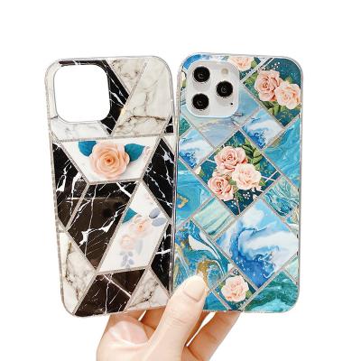 China Easy to install and remove beautiful luxury marble phone cover for iphone12 11 pro Mini MAX XR 6S 7 8 plus for girl ladies women for sale