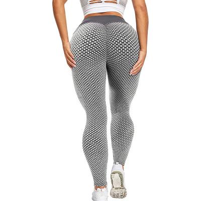 China 2021 Fashion Wholesale Sexy Women Breathable Solid Butt Lifting Up High Waist Workout Gym Fitness Yoga Pants Tiktok Gaiters for sale