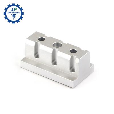 China Automation equipment Parts Dongguan CNC Machining Services 6061 Aluminum Alloy Oxidized White Automation Equipment Parts for sale