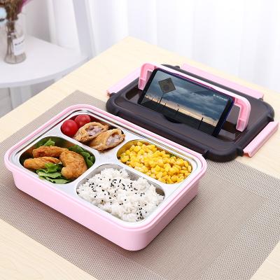 China High Capacity Viable Bento Box Compartment Design Stainless Steel Lunch Box for sale