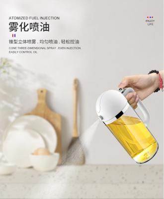 China Viable New Design 550ML Glass Oil Sprayer Spray Or Pourable Bottle For Cooking, Baking, Roasting for sale