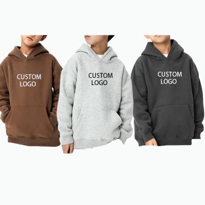 China Custom Kid Breathable Fleece Hoodies Blow Oversized Print Sweatshirt Hooded Casual Heavy Cotton Pullover Sweater Manufacturer Kids for sale