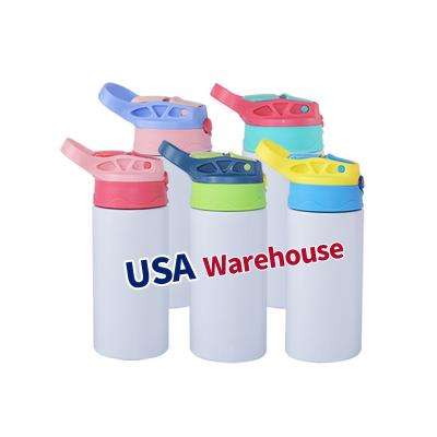 China Viable USA Stores 12Oz Bpa Sublimation Stainless Steel Novelty Baby School Bulk Free Water Bottle With Straw Kids for sale