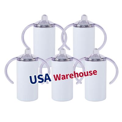 China Viable Wholesale Sublimation 10Oz 12oz Double Wall Vacuum Stainless Steel Blank Sippy Cups For Toddlers for sale