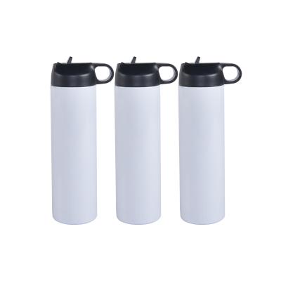 China 2023 Sustainable New Design Stainless Steel Wide Mouth Hot And Cold Vacuum Flasks Water Bottles With Sipper for sale