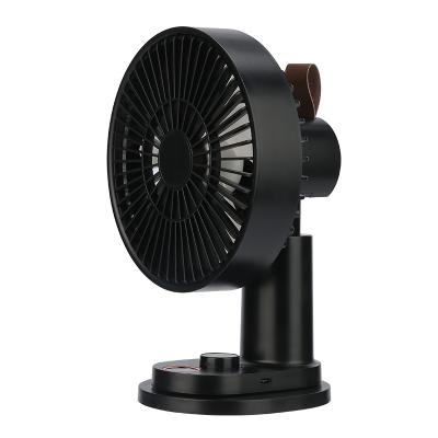 China Hot Selling Digital Display Usb Fan Desktop With Clip Mini Fan Charging Desktop Fan for sale