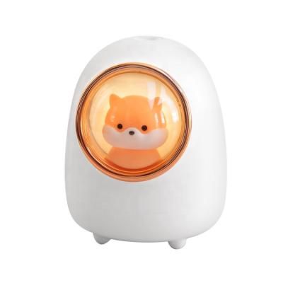 China Hotel Space Capsule Humidifier Squirrel Cat Night Light 350mL H2o Rechargeable Ultrasonic Diffuser for sale