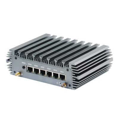 China Industrial Wholesale 11th Core I3 I5 I7-1165G7 AES-NI Mini Pc Computer 6*I211 LAN AES-NI Fanless Computer With 4K HDTV Mini Pc for sale