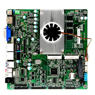 China Industrial mini itx embedded motherboard support Braswell processor N3160 N3710 4RS232 2RS422/485 1*M-SATA 1*NGFF KEY-E mini itx included for sale