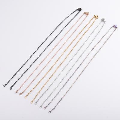 China Vintage Fashion Gold Plated Stainless Steel Custom Long Necklace For Pendant Jewelry Making for sale