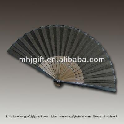 China China ma handmade japanese mian cotton and linen fabric fan for sale