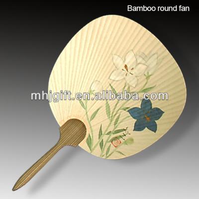 China China Wooden Handle Paper Fan for sale