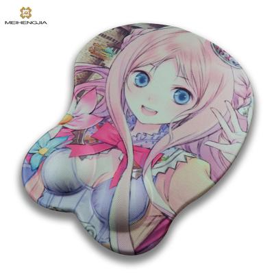 China Viable Japanese Manga Girls Small Breast Silicone Mouse Pad for sale