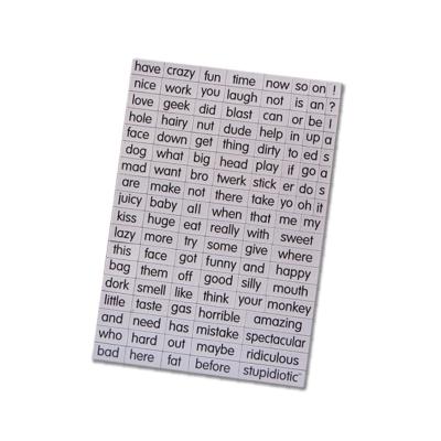 China Hot Selling Good Letter China Supplier Digital Word Fridge Magnetic Stickers for sale