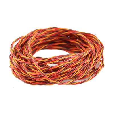 China Vehicles & Remote Control Toys 22AWG 60cores Twisted Servo Lead Servo Extended Cable Twisted Wire For JR Servo Extension for sale