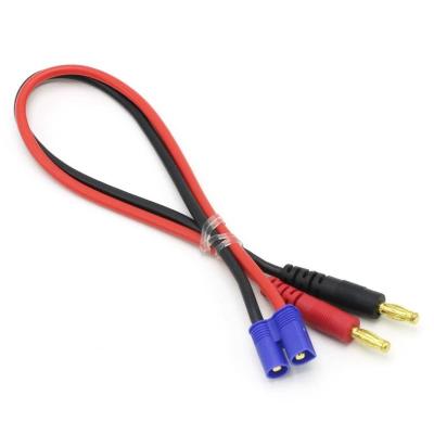 China Electronic EC5 Male To 4.0mm Banana Connector 14AWG Charging Cable 300mm for sale