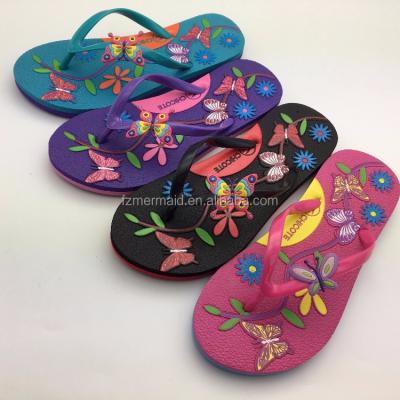 China 2018 Wholesale Slipper Custom Hollowed Out EVA Women Slippers Personalized Flip Flops for sale