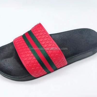 China 2018 Factory Fashionable High Quality Custom Made Mens Slide Slipper PVC Rubber Sandals for sale