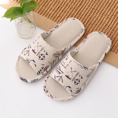 China 2019 Wholesale Smell Proof And Cheap Unisex Soft Sole And Linen Upper Air Circulation Toe Shoes For Indoor for sale