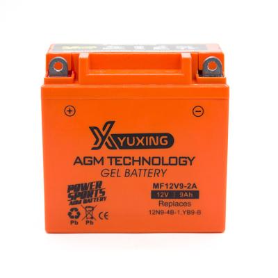 China Motorcycle Start Power Battery Factory Wholesale Lead MF12V9-2A 12V9ah Motorcycle Maintenance Free Battery For Motorbike for sale