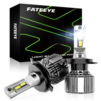 China High brightness FATEEYE fanless H7 LED NEW 12V 110W 22000LM 6500K led lamp H1 H3 H4 H7 H11 H13 9004 9005 9006 9007 car led headlight bulbs for sale