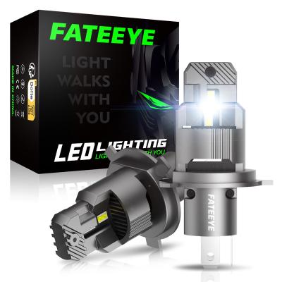 China High Brightness FATEEYE LED Fanless 1:1 H4 Integrated Car Led Headlight 100W 20000LM for sale