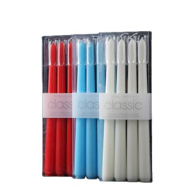 China Eco-Friendly European Classic Simple Emergency DIY Candle Post Candles Blackout Long Glow Dinner Candle 4 Pack Set Atmosphere Props for sale