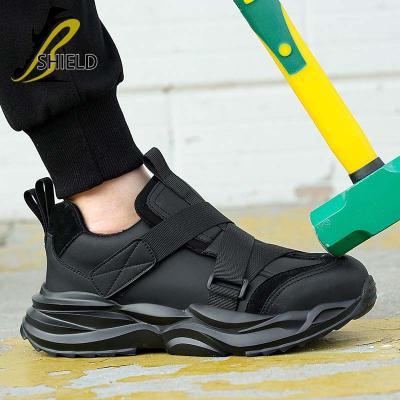 China Steel Toe Security Puncture-proof Anti-slip Lightweight Breathable construction men safety shoes with steel toe for sale