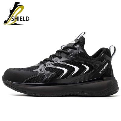 China Steel Toe SHIELD Anti-smash and anti-puncture lightweight safety shoes Intelligent twist button technology safety shoes for sale