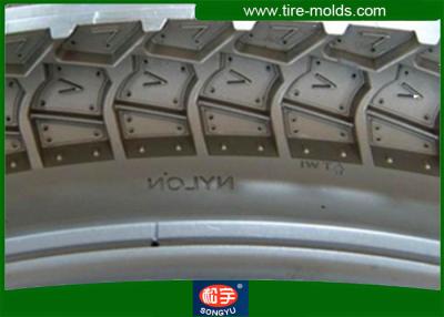 China Segmented Motocycle Tyre Mold For 3.00 - 17 Steel 2 Pieces Tyre Mould for sale