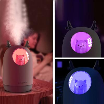 China Custom Car Cool Electric Air Fresh Air Household Diffuser Essential Oil Maker Logo Color Lights Mist Warm Logo Humidifier Purifier for sale