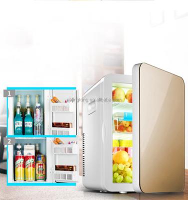 China Best Selling Portable Mini Refrigerator Car Refrigerator Cosmetic Fridge 20L 12V THERMOELECTRIC Customization for sale