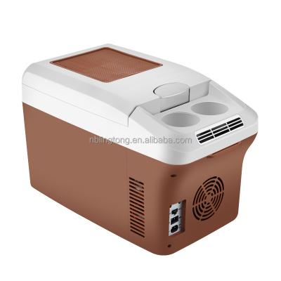 China Hot Sale 12L AC220V/DC12V THERMOELECTRIC Cooler and Heater Plastic Household Hotel Cosmetics Mini Fridge Mini Fridge for Car for sale