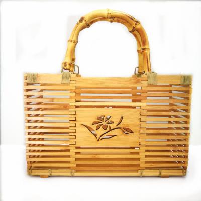 China High quality durable and practical and fashion handwork made in China woman's bamboo handbag for sale