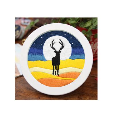 China Europe Diy Embroidery Sets 3D Cartoon DIY Craft Wholesale Embroidery Set Sewing Embroidery Kits for sale