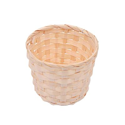 China China Small Mini Cane Woven Basket Kids Picking Lovely Portable Blue Woven Basket Woven Fruit Basket for sale