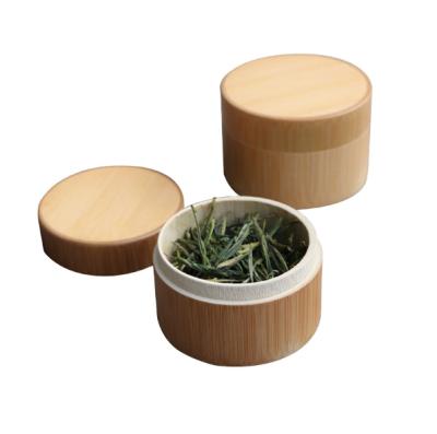 China China Totally Bamboo Canister With Lid For Tea Coffee Storage Travel Tea Canister Bamboo Trumpet for sale