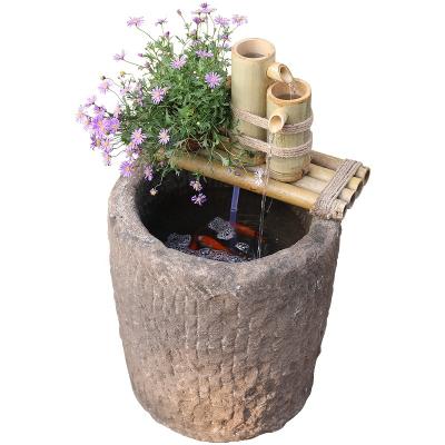 China China manufacturers supply original bamboo vertical spline recycling water ornament garden decoration for sale