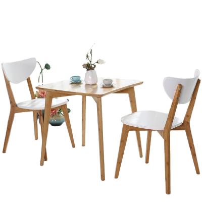 China Eco - Friendly 1+2 Combination Bamboo Tables And Chairs Furniture Factory Direct Support Customized for sale