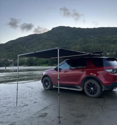 China Extended Type YIJIABANLV Quick Open Auto Retractable Awning Aluminum Shell Car Side Awning Tent Outdoor Camping Tent for sale