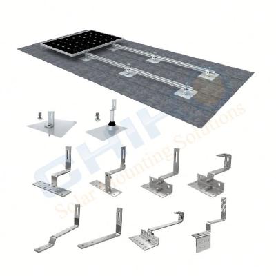 China Tin Roof Mounting System CHIKO Solar Tile Roof System Roof Bracket Solar Panel Metal And Concrete Roof Racking System for sale