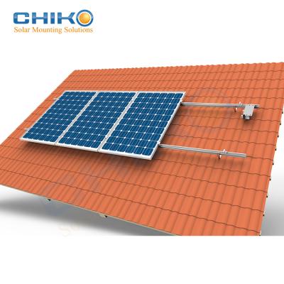 China Tile roof with natural wind & Snow Solar PV Tile Roof Rack , Mounting Hook For Solar Panel Roof Tiles for sale