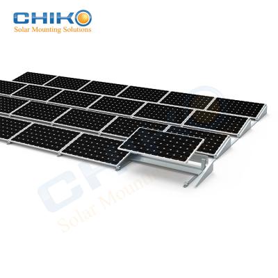 China Solar Panel Support Solar System Support Structure Roof Ballasted CK-Ballast IV CK-Ballast IV CHIKO 1.8KN/m2 60M/S Aluminum 10 Years for sale