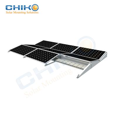 China Home Solar Systeml Support Structure Roof Ballasted Aluminum Alloy Solar Racking for sale