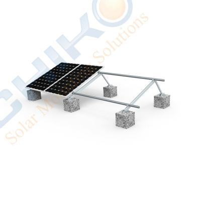 China Home or commercial CHIKO solar panel structure system with tripod for flat rooftree for sale