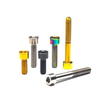 China M6x30 DIN912 Low Density Titanium Hex Cone Head Bolts For Helmet Top Cap for sale