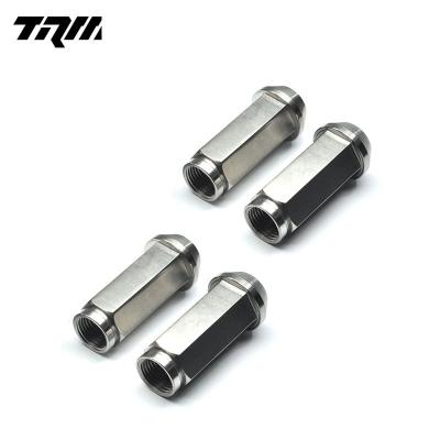 China Low Density 17 Hex M12X1.5 45mm Wheels Lock Lug Titanium Alloy Racing Nuts Parts for sale